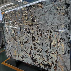 Snow Mountain Silver Fox Granite Slab
