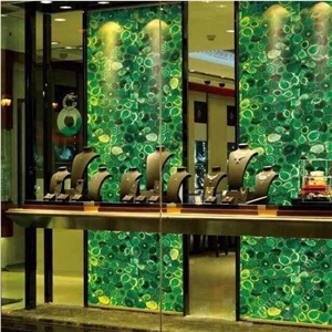 Green Agate Wall Tiles Slabs