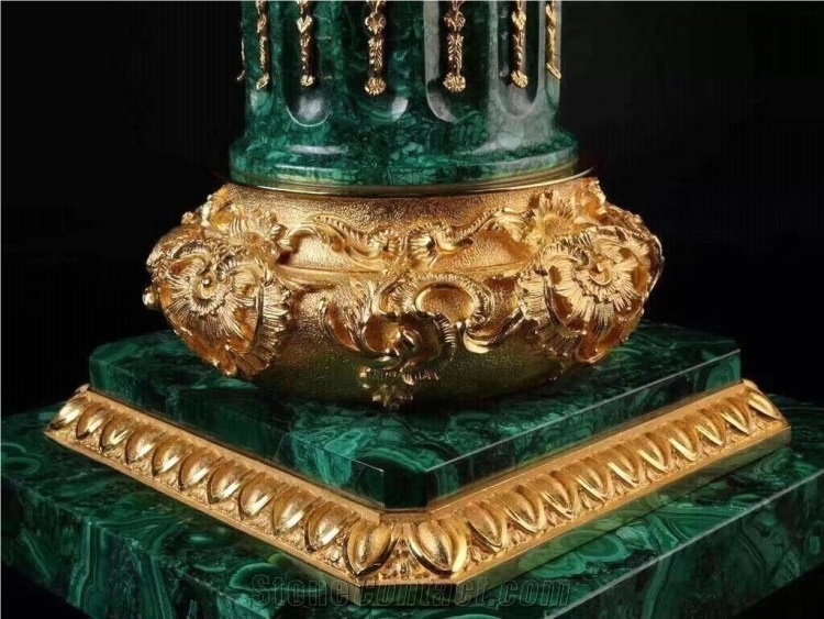 Malachite Green Semiprecious Stone Slabs