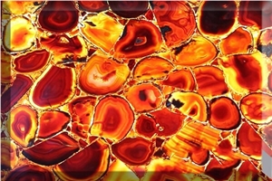 Red Agate Semiprecious Stone Slabs