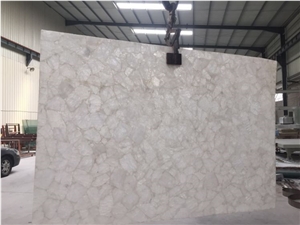 White Crystal Semiprecious Slabs White Crystal Semiprecious Slabs