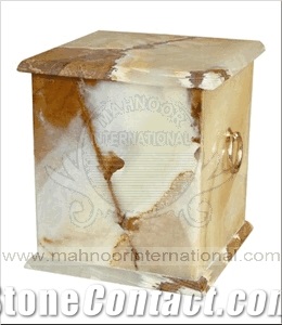 Rectangular Onyx Urns
