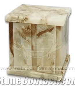 Rectangular Onyx Urns