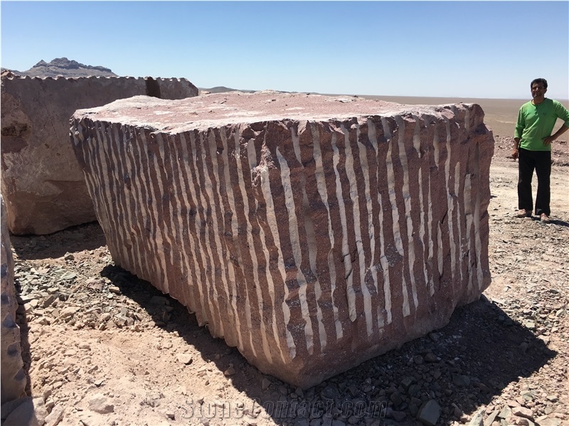 Red Granite-Red Yazd Porphyry Blocks