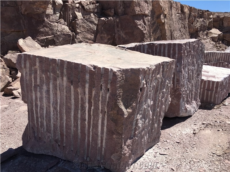 Red Granite-Red Yazd Porphyry Blocks