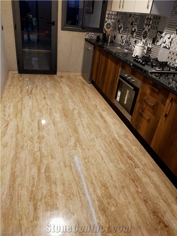 Travertine Cream Slabs 2 cm and 3 cm