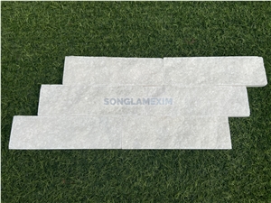 Crystal White Split Face Cladding Stone