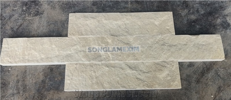 Yellow Marble Split Face Cladding Stone