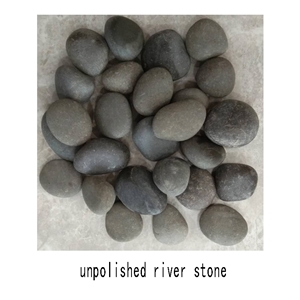 Washed Raw River Pebble Stone Grey Color