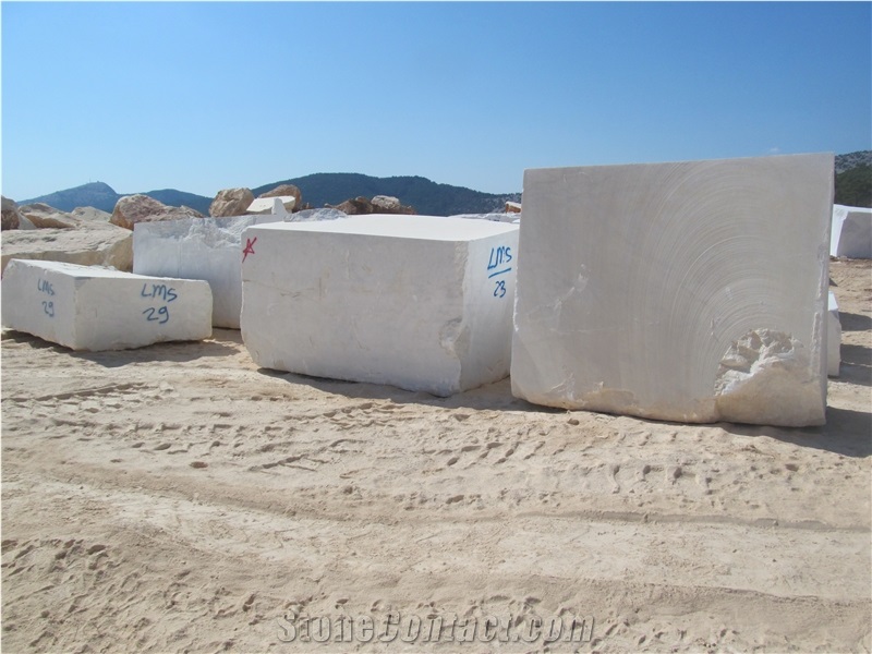 Mugla White Marble Block, Turkey White Marble