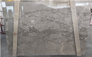 Shinning Cloud Marble Slabs, Tundra Grey Marble Slabs