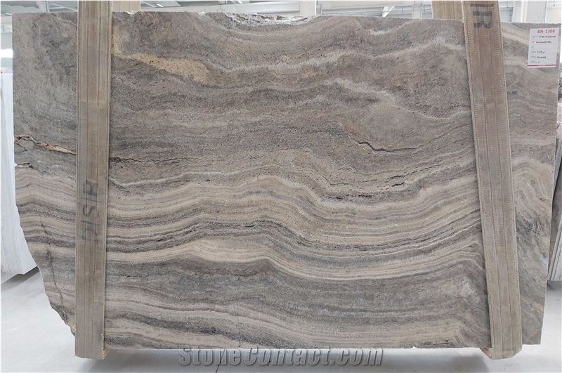 Silver Travertine Slabs, Afyon Silver Travertine