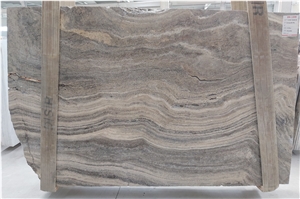 Silver Travertine Slabs, Afyon Silver Travertine