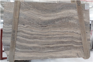 Silver Travertine Slabs, Afyon Silver Travertine