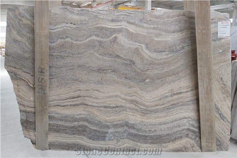 Silver Travertine Slabs, Afyon Silver Travertine
