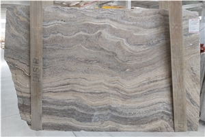 Silver Travertine Slabs, Afyon Silver Travertine