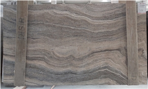 Silver Travertine Slabs, Afyon Silver Travertine