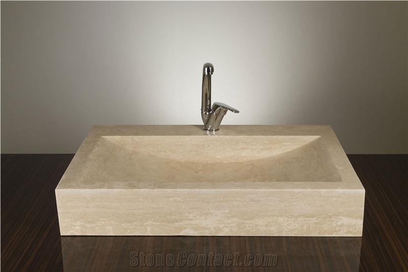 Travertine Sinks, Vessel Wash Basins