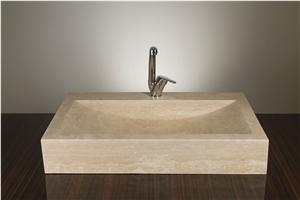Travertine Sinks, Vessel Wash Basins