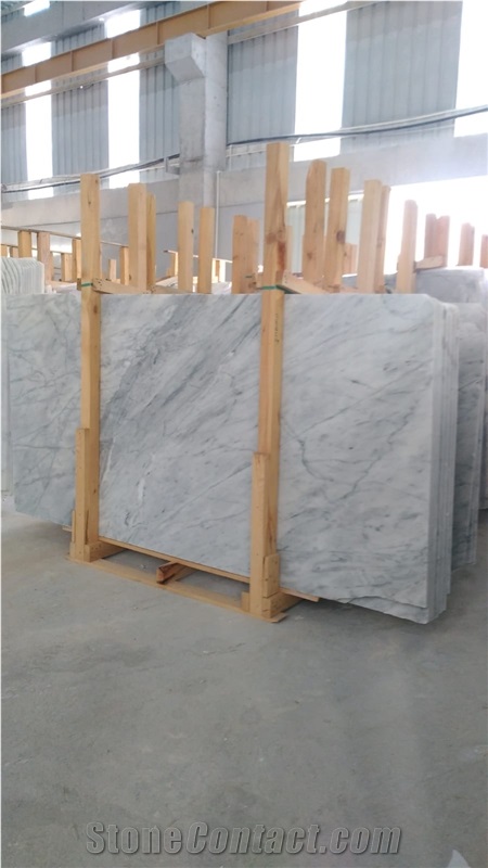 Turkish Carrara White Marble Slabs / Tiles