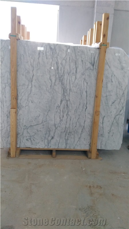 Turkish Carrara White Marble Slabs / Tiles
