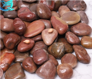 White Pebble Stone Landscaping Stones