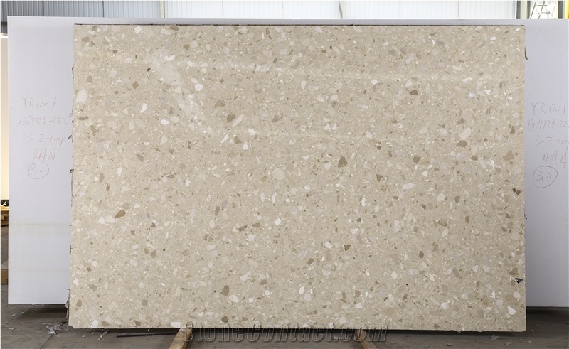 Artificial Beige Ivory Marble Perlato Svevo Slabs