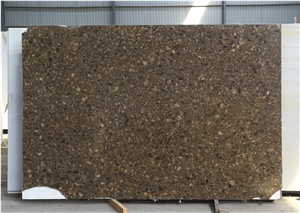 Artificial Custom Brown Galaxy Marble Slabs Tiles