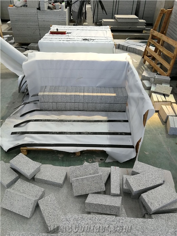 China Bianco Crystal Grey Granite Paver Stone