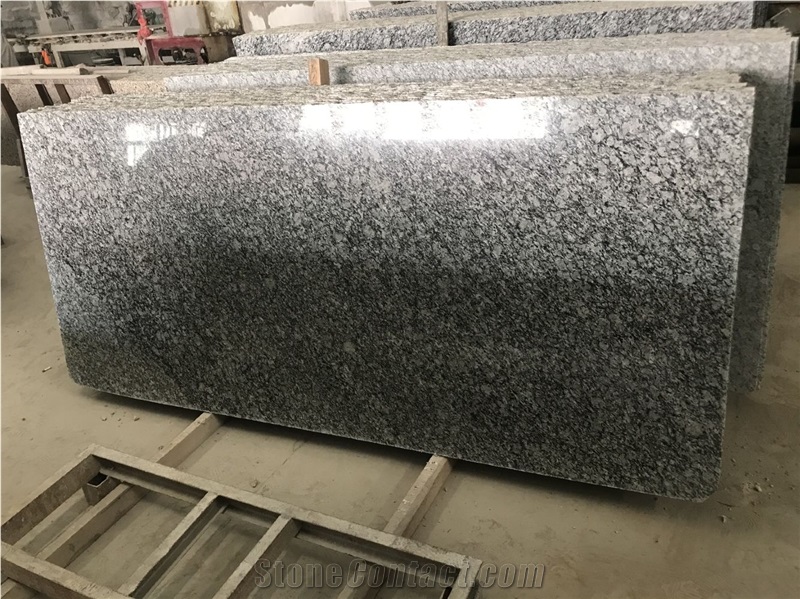 China G377 Seawave Spray White Granite Polished Slabs