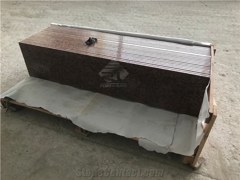 China Maple Leaf Red Granite Polished Steps