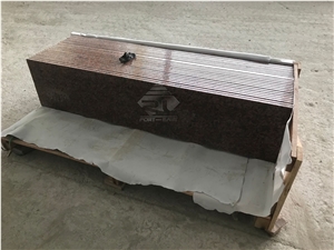 China Maple Leaf Red Granite Polished Steps