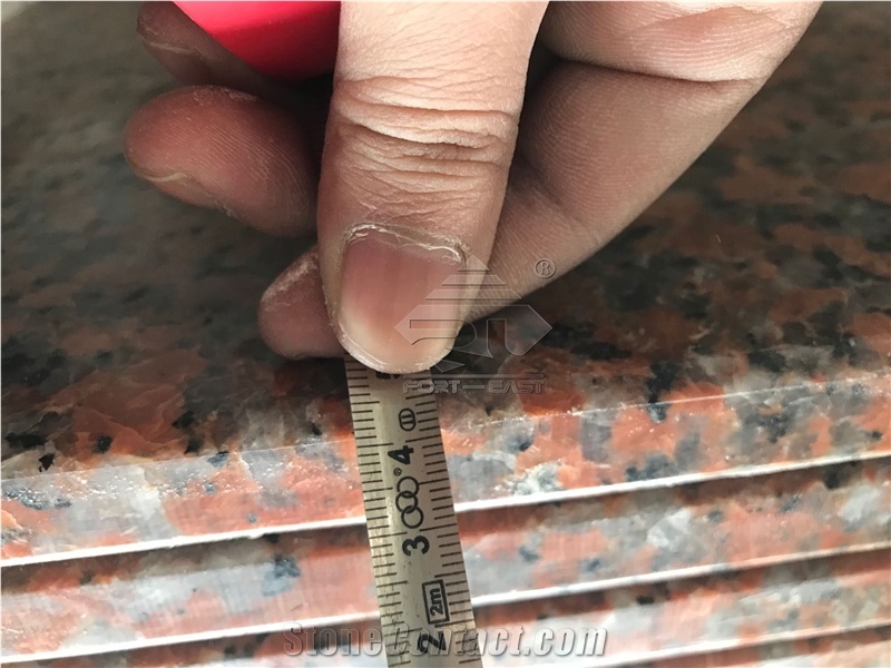 China Maple Leaf Red Granite Polished Steps