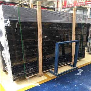 China Nero Portoro Silver Dragon Marble Slabs Tile China Nero Portoro Silver Dragon Marble Slabs Tile