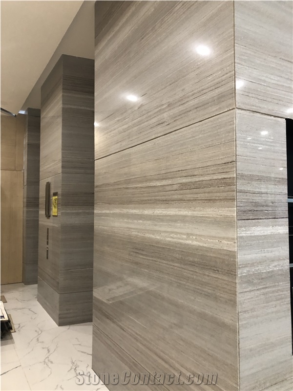 Crystal Wooden,Striato Bianco Marble,Crystal White