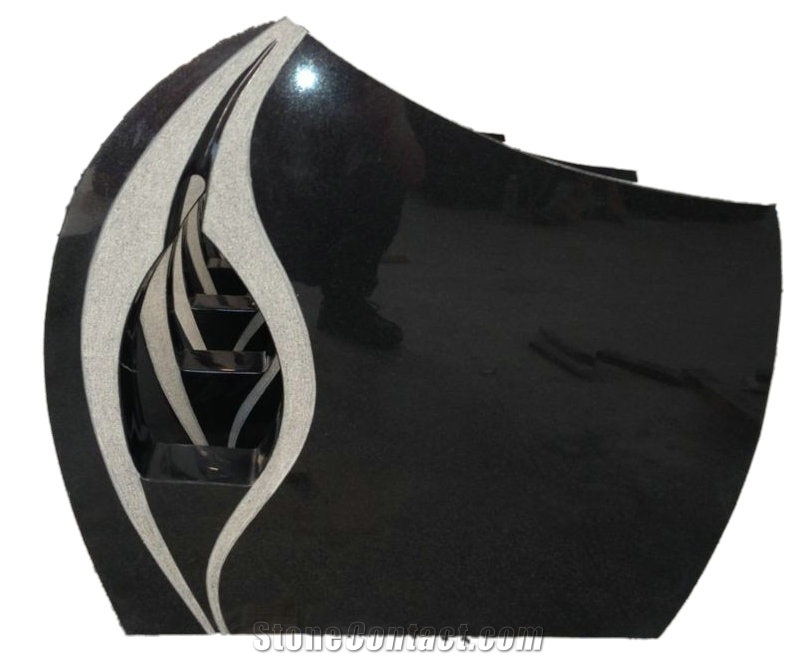 Customized Tombstone Shanxi Black Granite