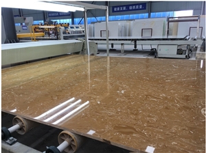 Finland Golden Emperador Artificial Marble Slabs