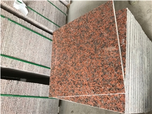 G562 Maple Red Granite Polished Flooring Tiles