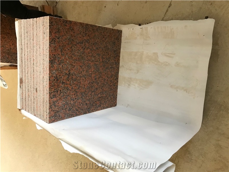 G562 Maple Red Granite Polished Flooring Tiles