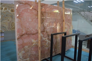 Italy Onice Rosa Pink Onyx Slabs for Project