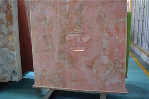 Italy Onice Rosa Pink Onyx Slabs for Project