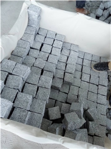 Padang Light Hubei Sesame White Granite G603 Cubes