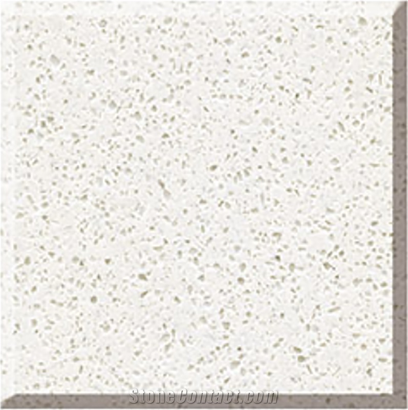 Pear White Quartz Slabs For Engineering