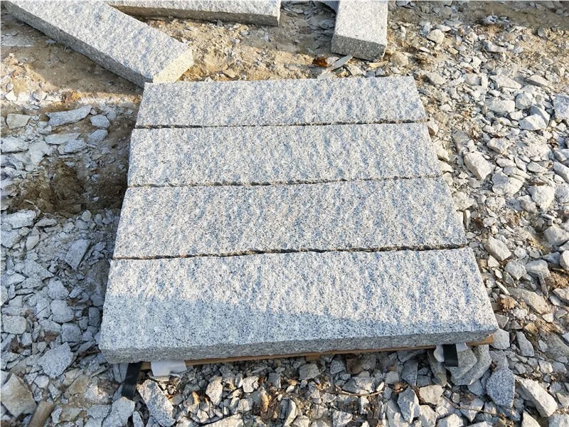Pineappled New G603 Grey Granite Kerbstone