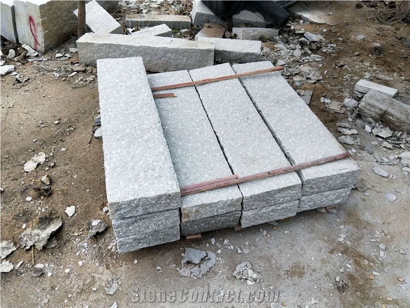 Pineappled New G603 Grey Granite Kerbstone