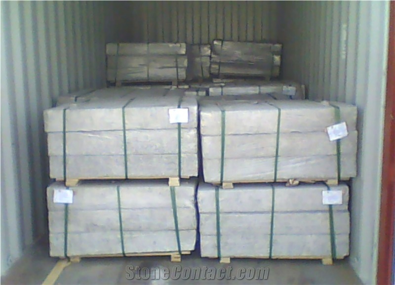 Pineappled New G603 Grey Granite Kerbstone
