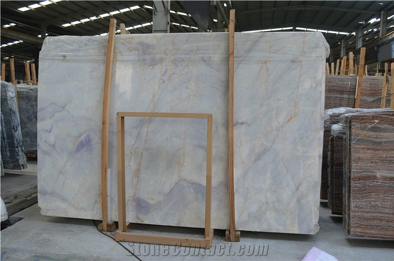 Purple White Marble Slabs&Tiles