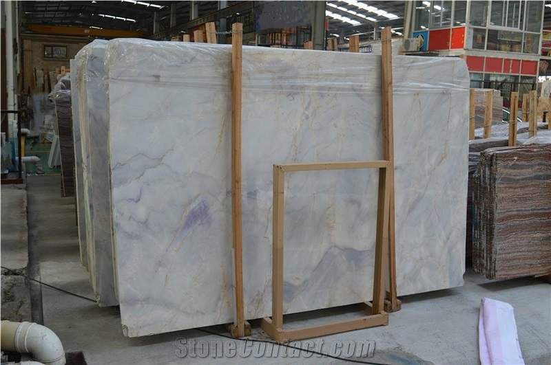 Purple White Marble Slabs&Tiles