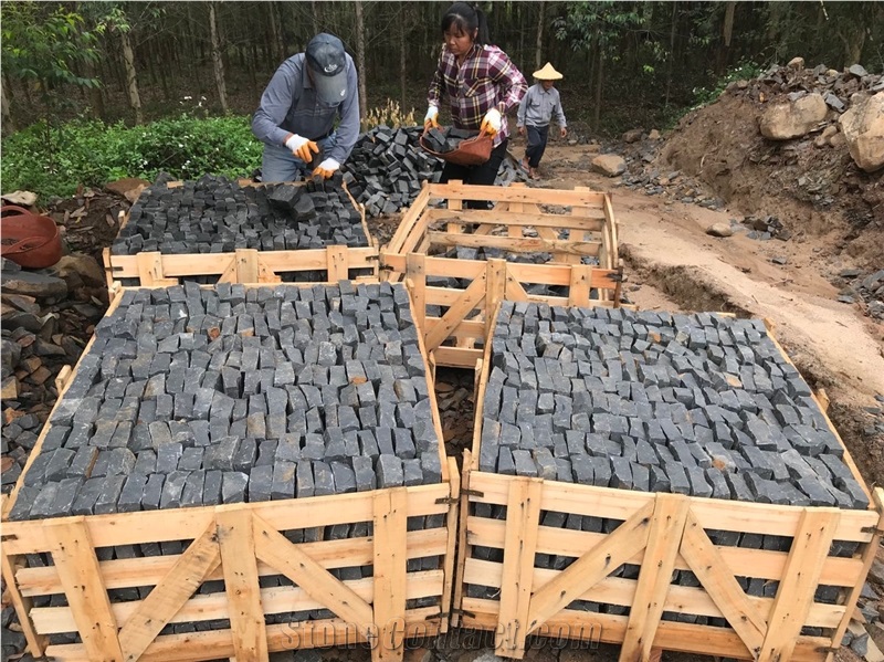Zhangpu Black Basalt Cubes/G612 Granite Setts