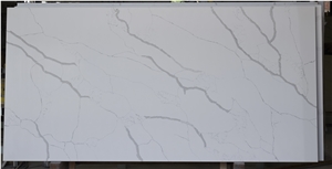 Vietnam Calacatta Lune a White Quartz Slabs
